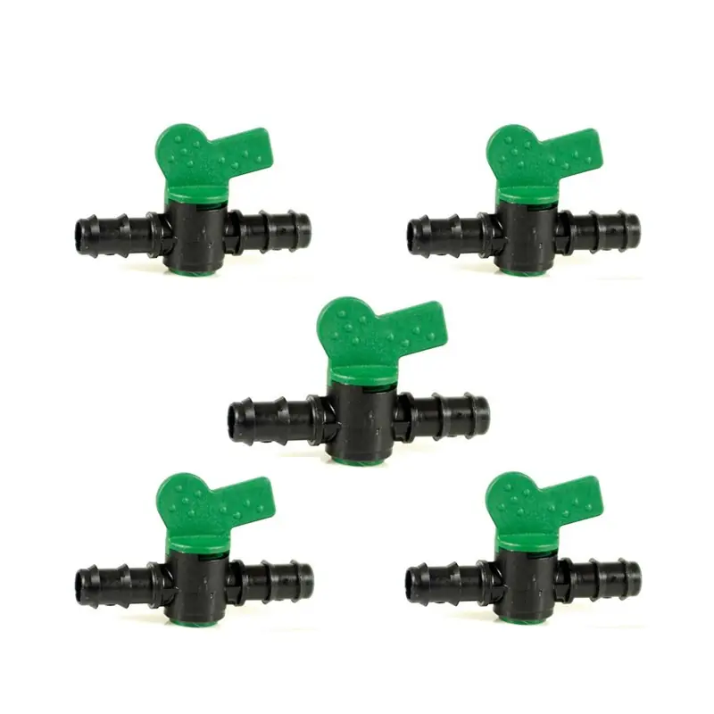 Pack 5 Llave 25mm Riego | Llave goteo 25 mm | Llave de paso Riego 25 mm | Valvula riego por goteo 25mm | Valvula tuberia 25mm Tendencia