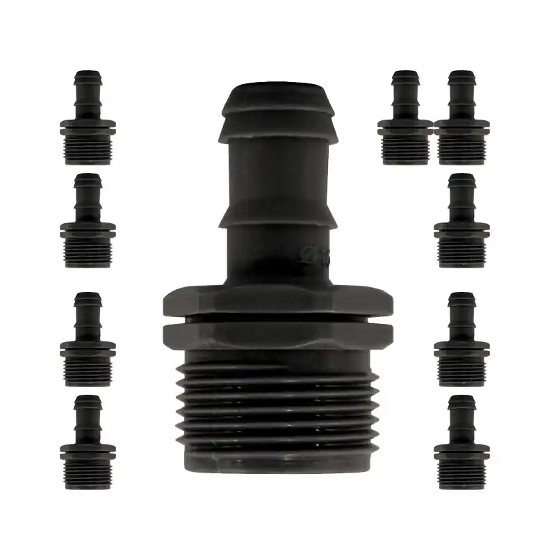 Pack 10 Enlace rosca macho 16mm x 3/4'' riego por goteo Exclusivo