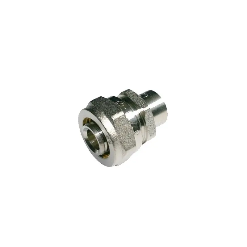 Envío Inmediato Adaptador cobre 18mm-20mm para Tubo multicapa de compresion 20 mm, sin necesidad de maquina prensadora, gris