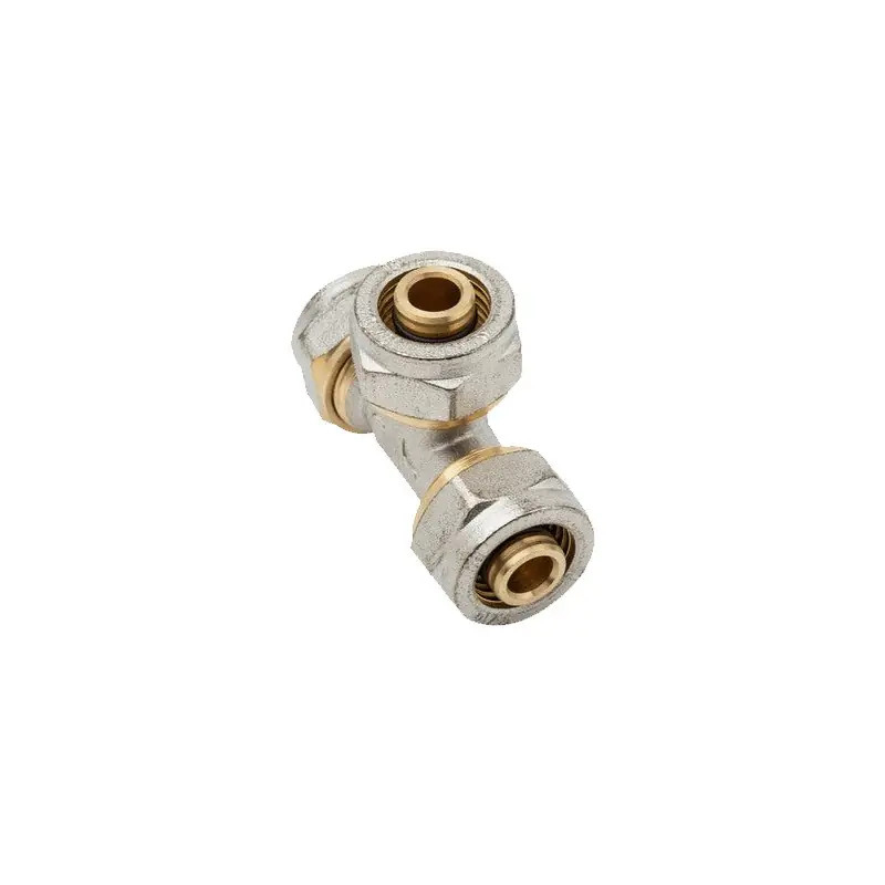 Más Vendido Te para Tubo multicapa de compresion 20 mm, sin necesidad de maquina prensadora, gris