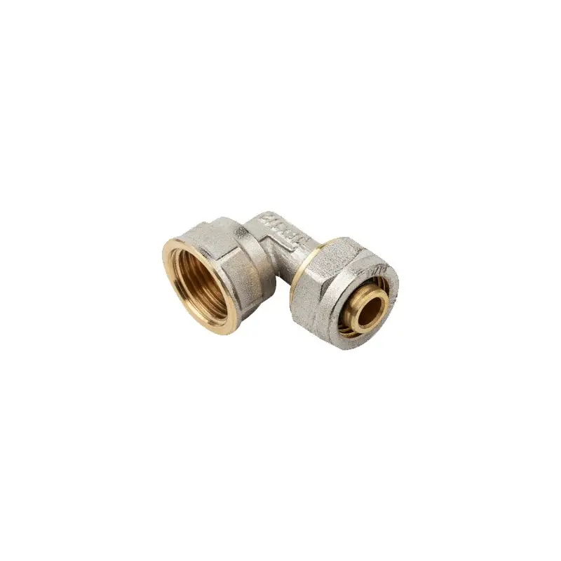 Envío Internacional Codo 1/2'' hembra para Tubo multicapa de compresion 20 mm, sin necesidad de maquina prensadora, gris