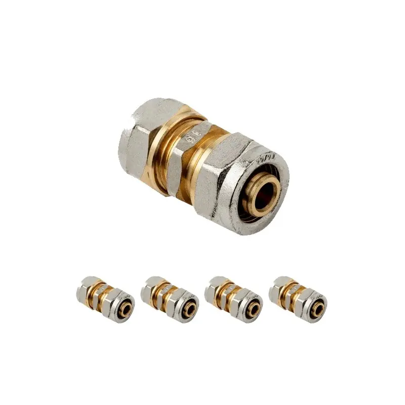 Lujoso Pack 5 Manguito para Tubo multicapa de compresion 16 mm, sin necesidad de maquina prensadora