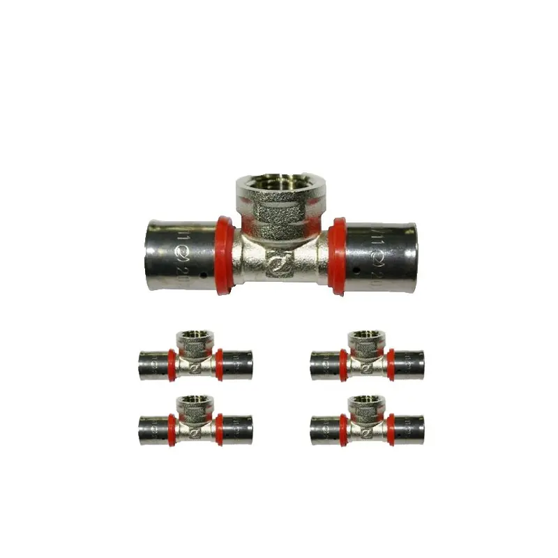 Lujoso Pack 5 Te hembra 1'' para Tubo multicapa 32 mm, para uso con maquina prensadora