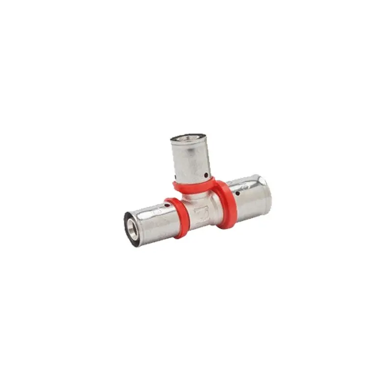 Te reducida 20x16 para Tubo multicapa 25 mm, uso con maquina prensadora, gris Precio De Fábrica