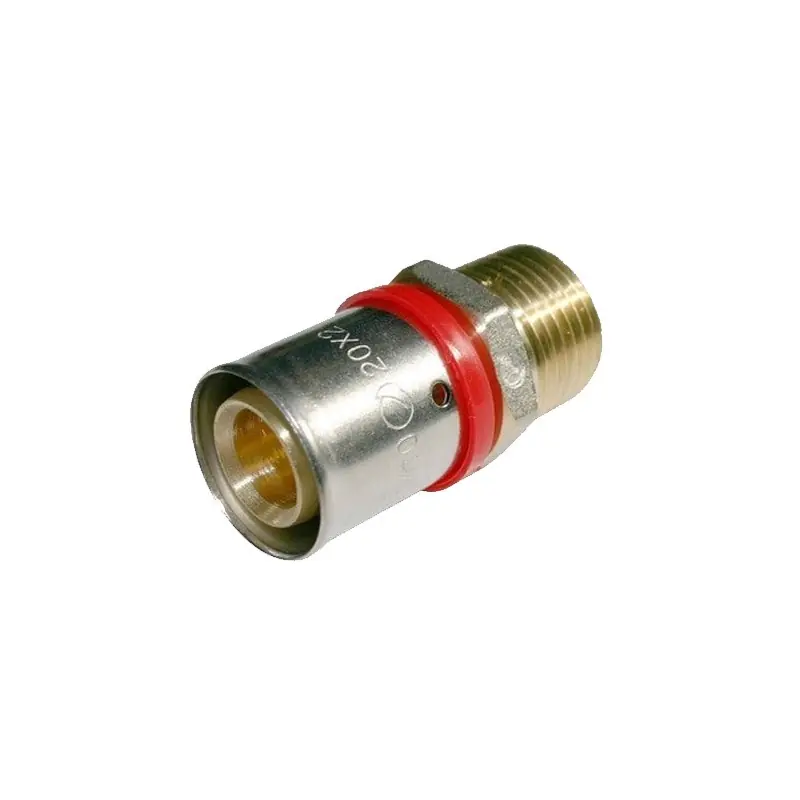 Entroque macho 3/4'' para Tubo multicapa 20 mm, uso con maquina prensadora, gris Oferta De Temporada