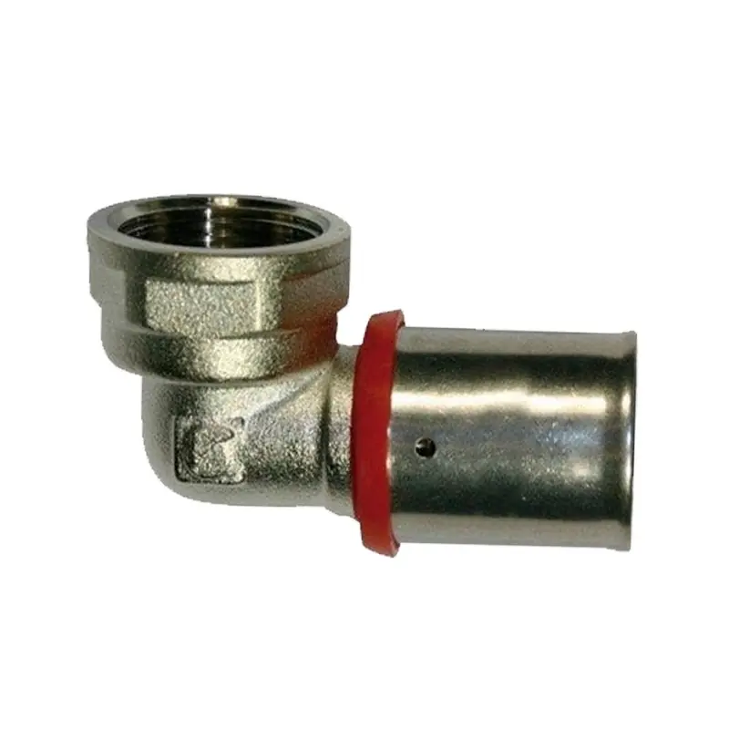 Disponible Ahora Codo hembra 1/2'' para Tubo multicapa 20 mm, uso con maquina prensadora, gris