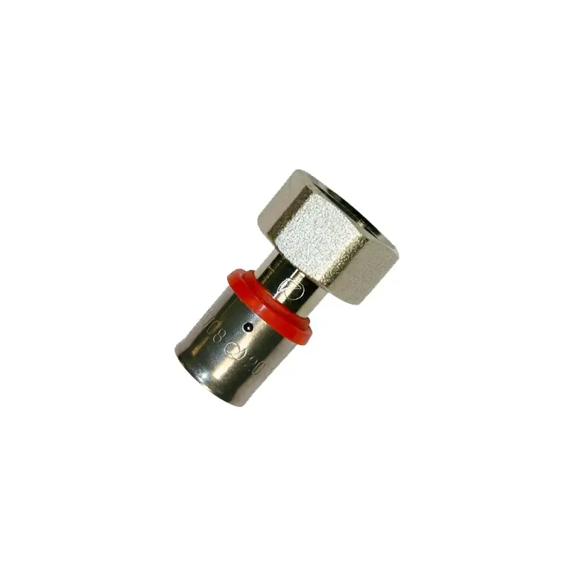 Racor loco para Tubo multicapa 16 mm, para uso con maquina prensadora, gris Pago Seguro