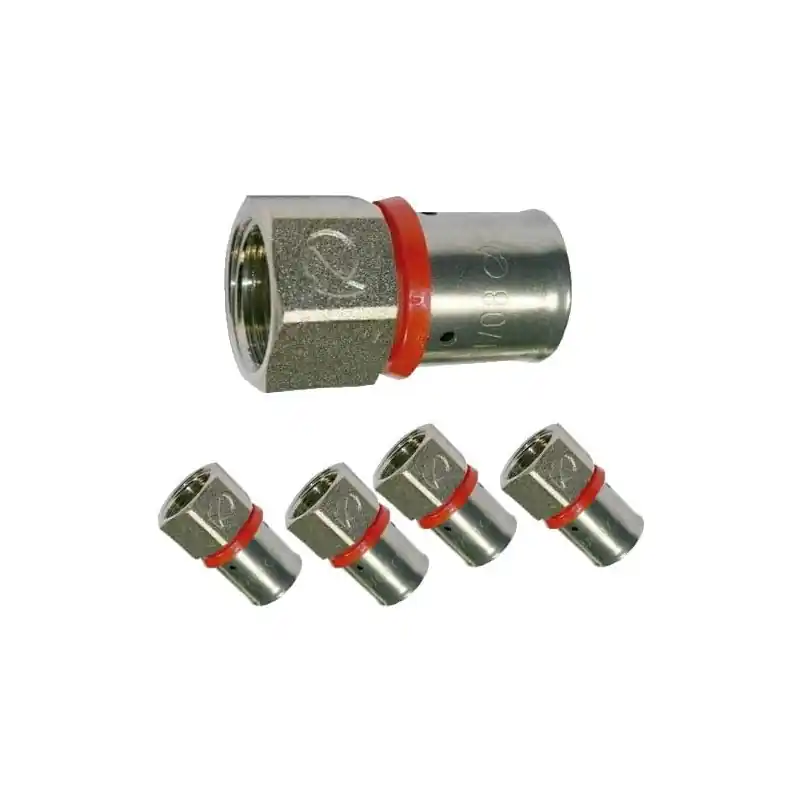 Oferta Pack 5 Entroque hembra 1/2'' para Tubo multicapa 16 mm, uso con maquina prensadora