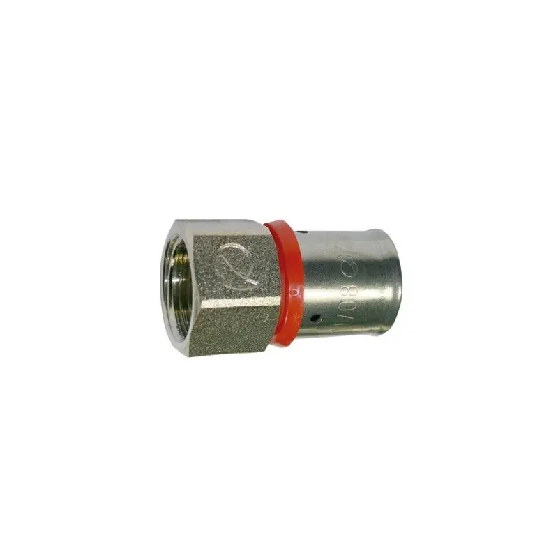 Pago Seguro Entroque hembra 1/2'' para Tubo multicapa 16 mm, uso con maquina prensadora, gris