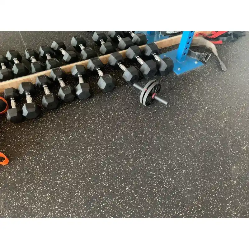 Pavimento de Caucho Gym 1,2 x 2 Metros, Grosor 4 mm, Negro A Buen Precio