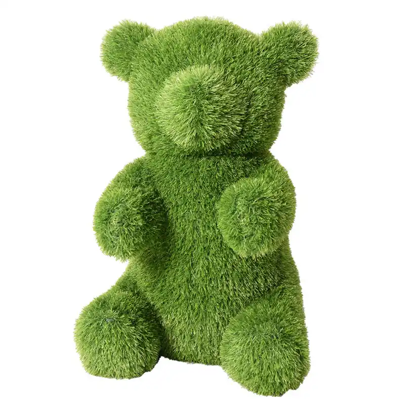 Imprescindible (Must-Have) Figura de Césped Artificial Oso 60x70x100 cm para Decoración | Ideal para Jardín, Terraza y Hogar