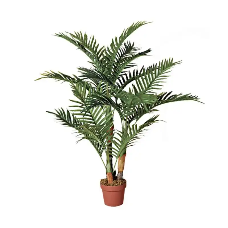 Planta Artificial Palmera 120cm con Macetero | Plantas de Plástico para Decoración de Jardín Interior y Exterior Venta Final
