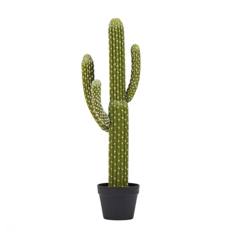 Certificado Planta Artificial Captus Saguaro 82cm con Macetero | Plantas de Plástico para Decoración de Jardín Interior y Exterior