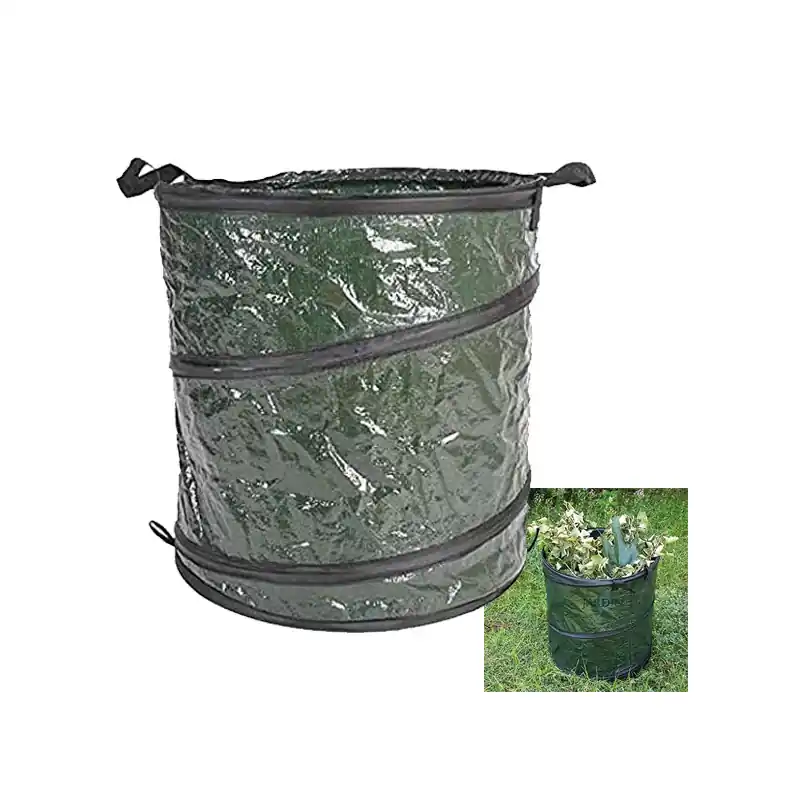 Saco de basura de jardín 46x47 cm 115 litros para hojas y desechos de jardín, Bolsas de Hojas Plegable, Bolsas de Jardinería Imprescindible (Must-Have)