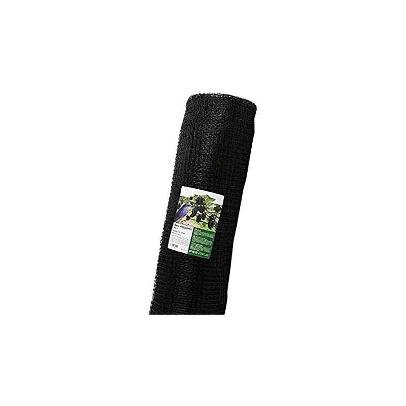 Descuento Malla antipájaros negra 2x100 m, cuadros 16 mm, protección eficiente contra aves en huertos y jardines