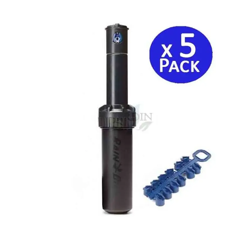 Pack 5 Aspersor de Riego Rain Bird 5004-PC 3/4'' | Alcance 7,60 a 15,20 m | Aspersor de Turbina ajustable 5000 5004 Rain Bird Mejor Precio