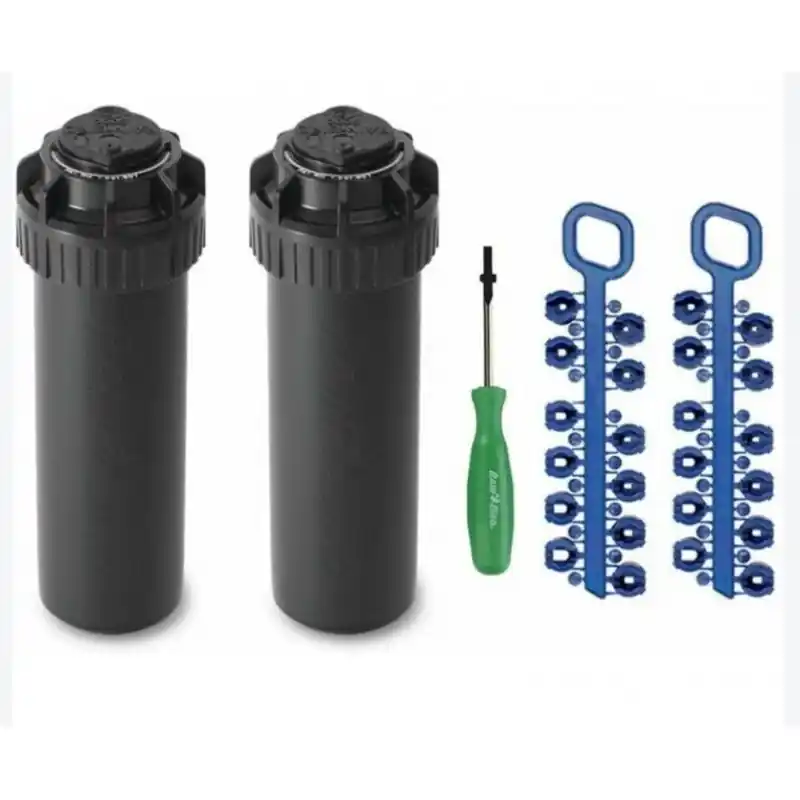 Alta Calidad Pack 2 Aspersor de Riego Rain Bird 5004-PC 3/4'' | Alcance 7,60 a 15,20 m | Aspersor de Turbina ajustable 5000 5004 Rain Bird