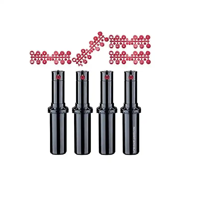 Pack 4 Aspersor de riego Hunter PGP-ADJ 3/4'' | Alcance 6,4-15,8 m | Aspersor ajustable profesional Edición Limitada